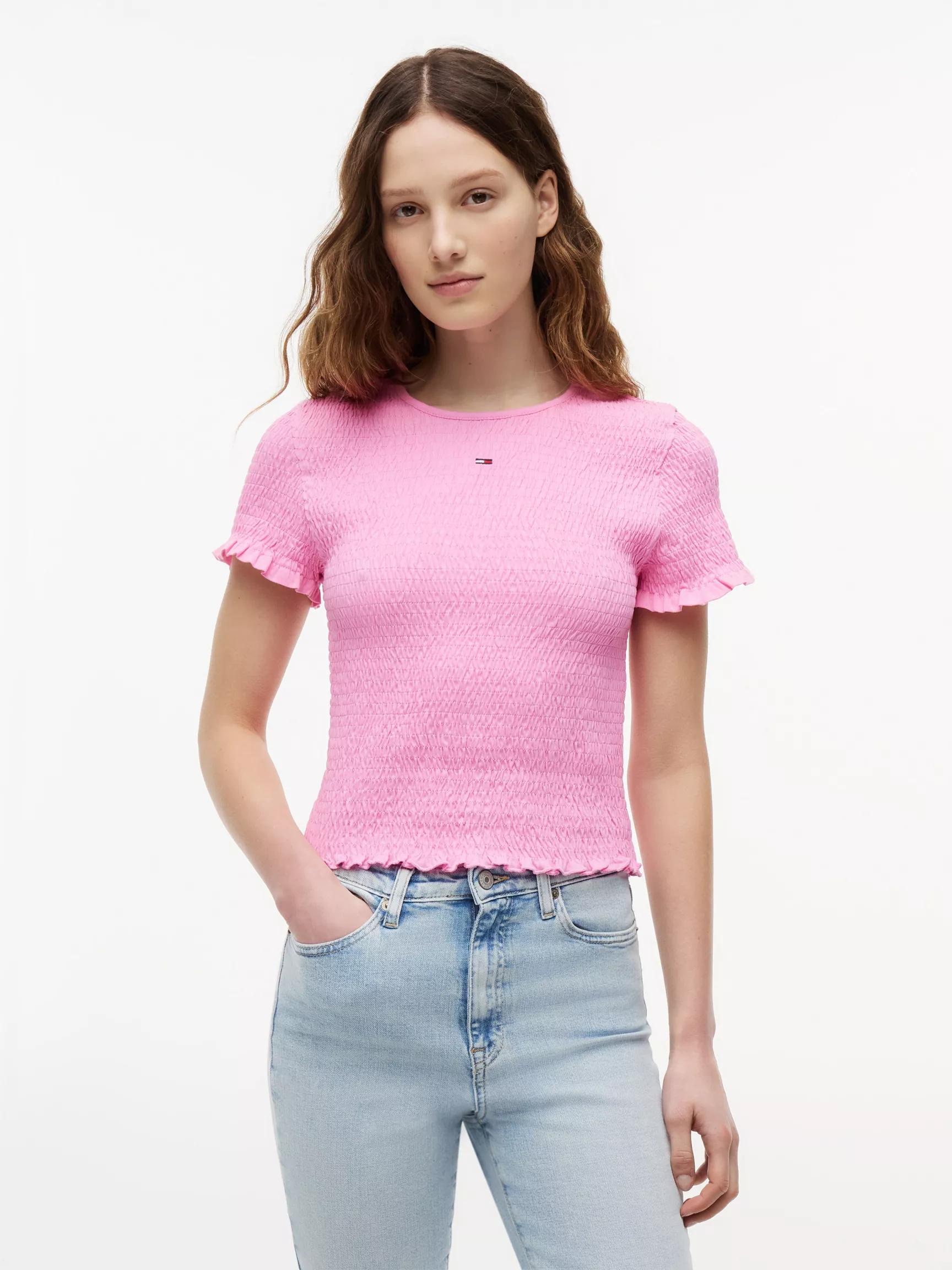 Tommy Jeans Slim Fit Shirred T-Shirt by TOMMY HILFIGER