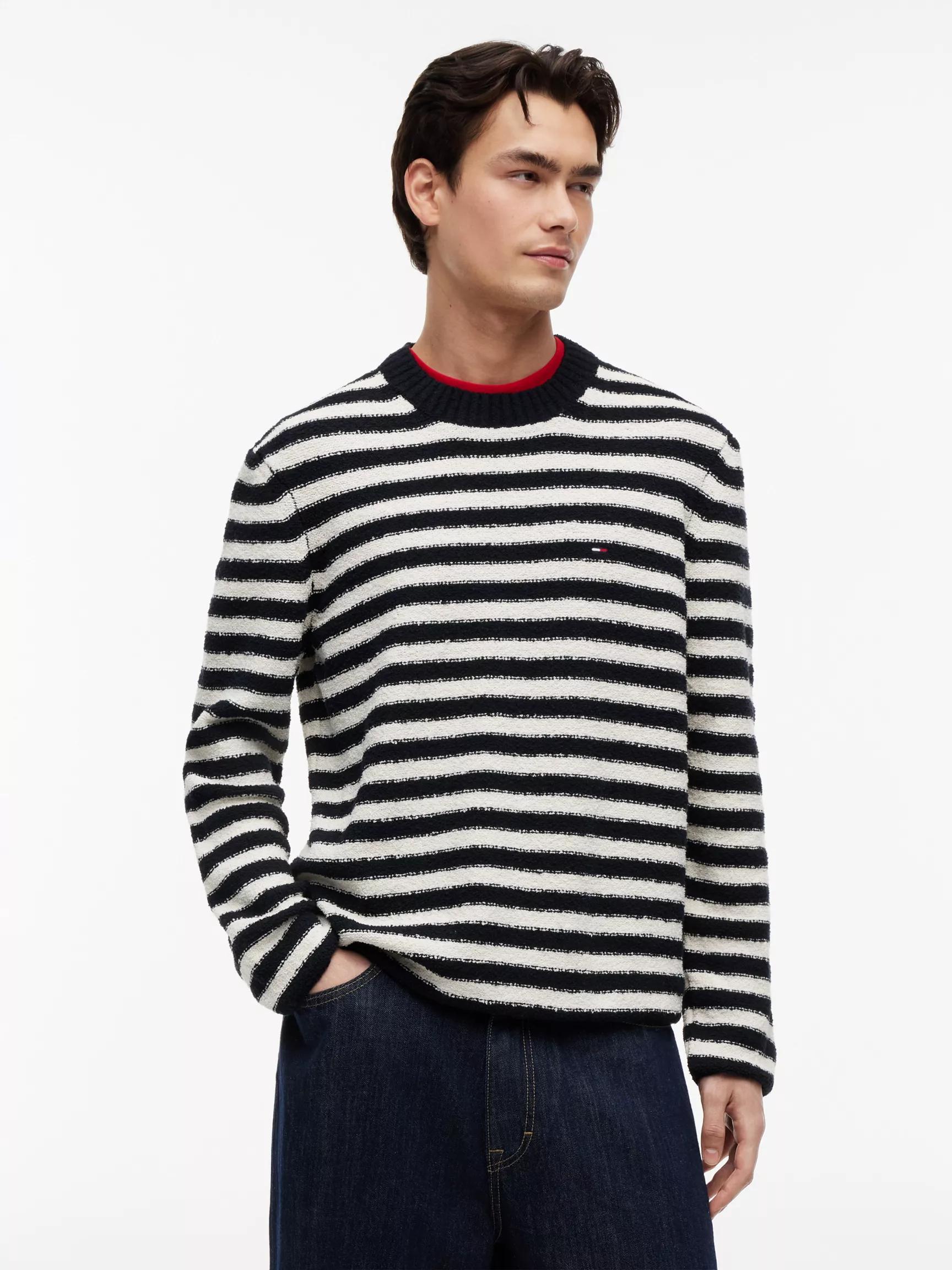 Tommy Jeans Striped Boucle Sweater by TOMMY HILFIGER
