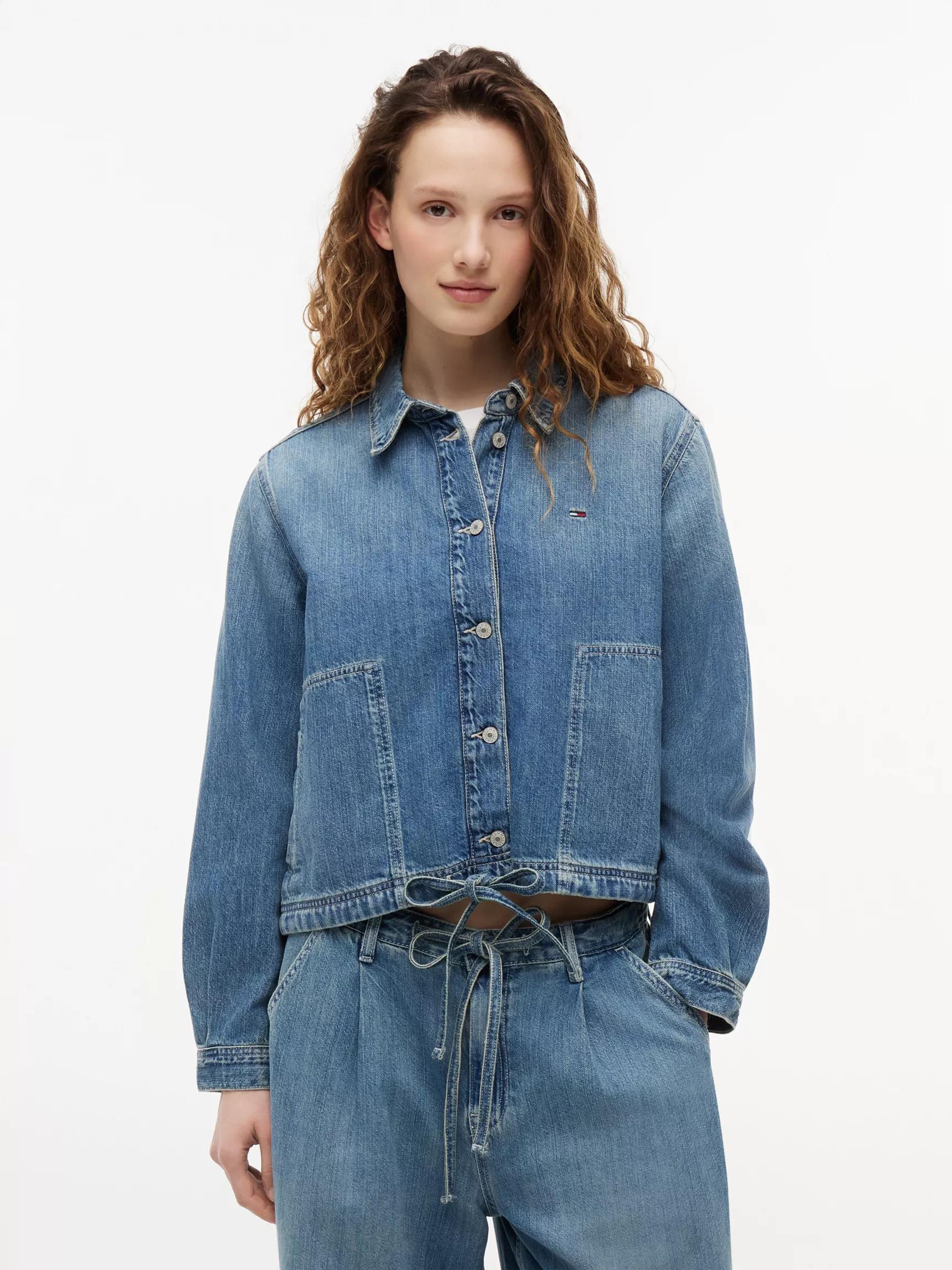 Tommy Jeans Tie-Hem Denim Chore Jacket by TOMMY HILFIGER
