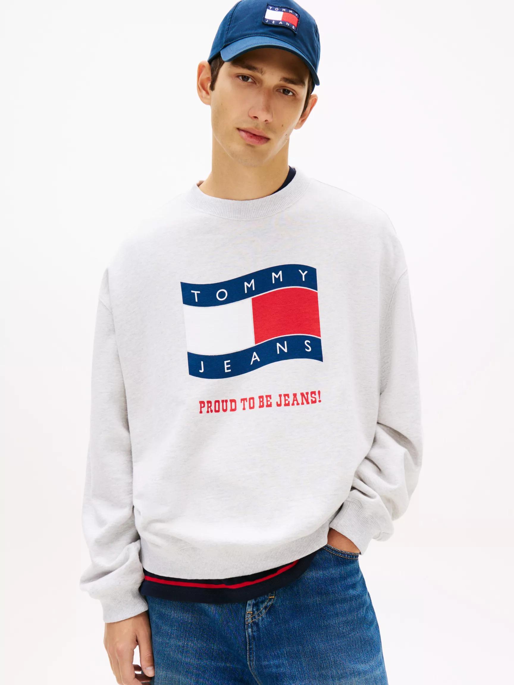 Tommy Jeans Wavy Flag Logo Sweatshirt by TOMMY HILFIGER