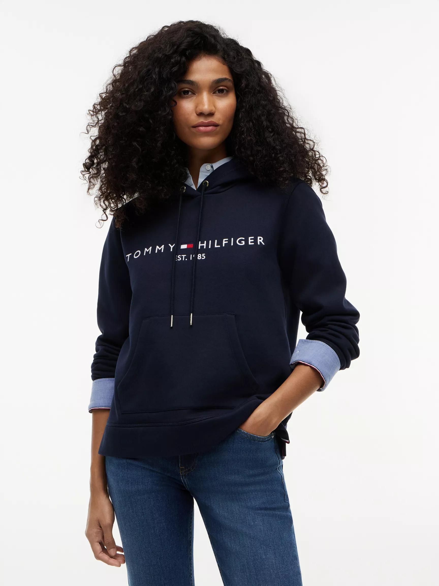 Tommy Logo Fleece Hoodie by TOMMY HILFIGER