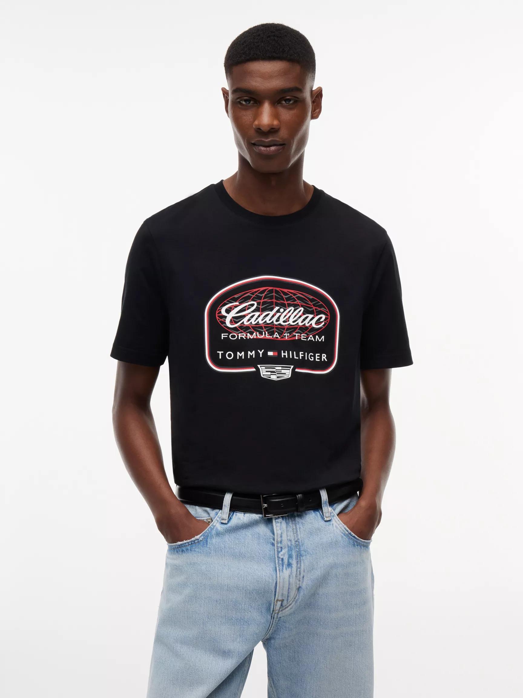 Tommy x Cadillac F1® Team Globe T-Shirt by TOMMY HILFIGER