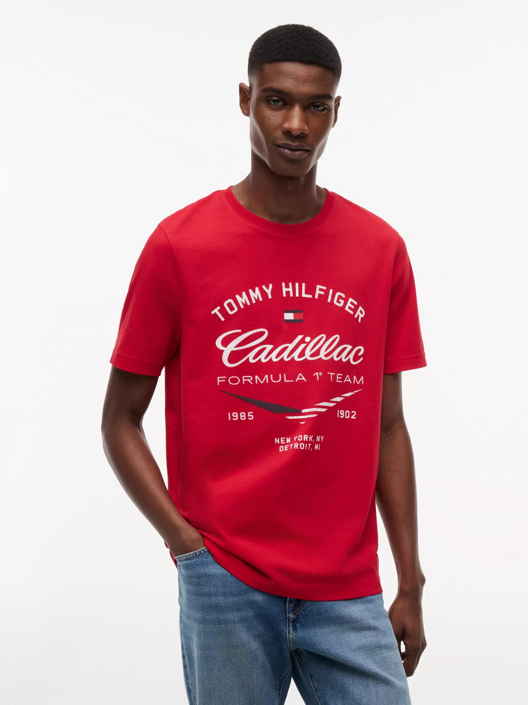 Tommy x Cadillac F1® Team Retro Chevron T-Shirt by TOMMY HILFIGER