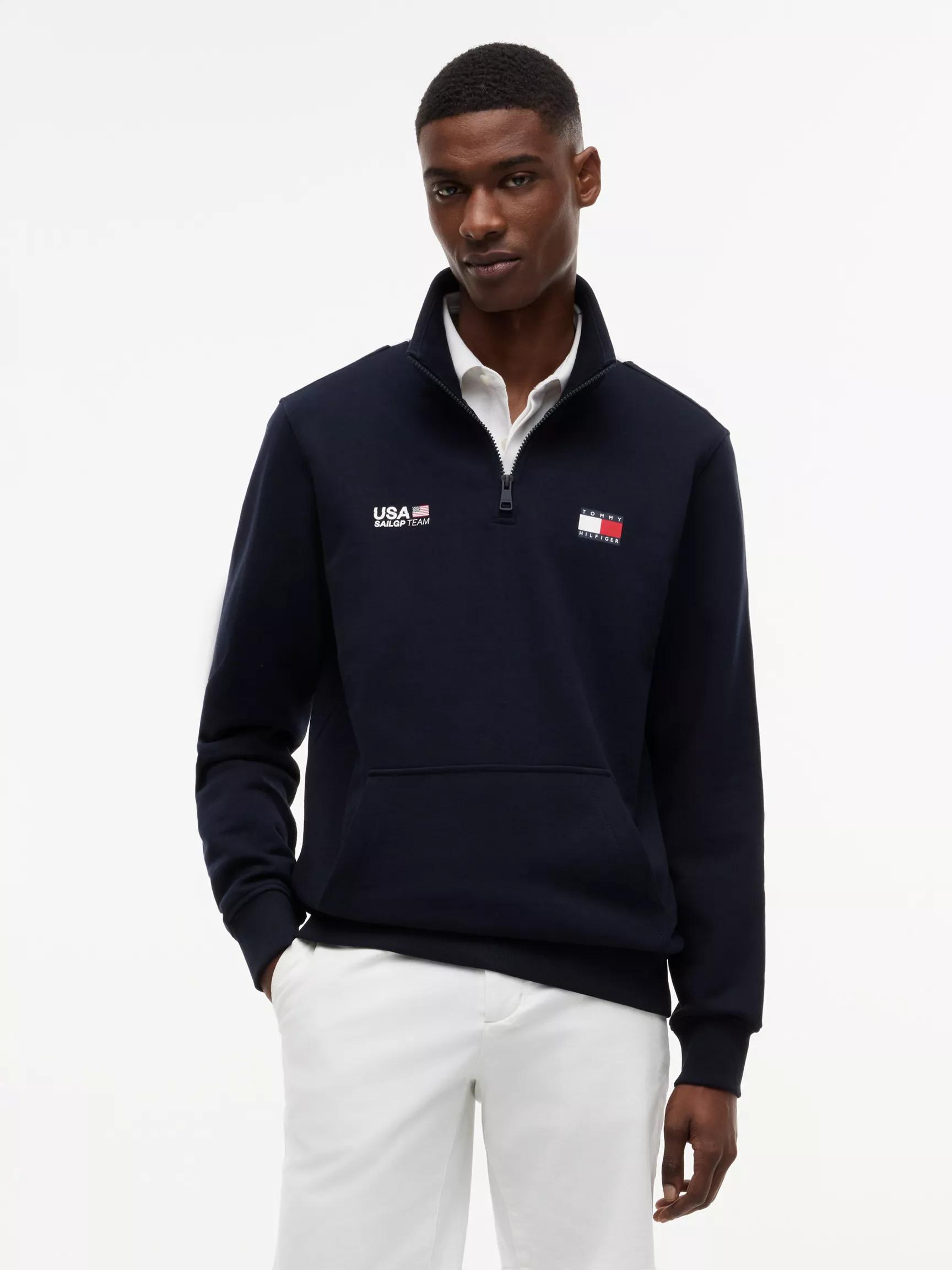 Tommy x US SailGP Team Flag Quarter-Zip by TOMMY HILFIGER