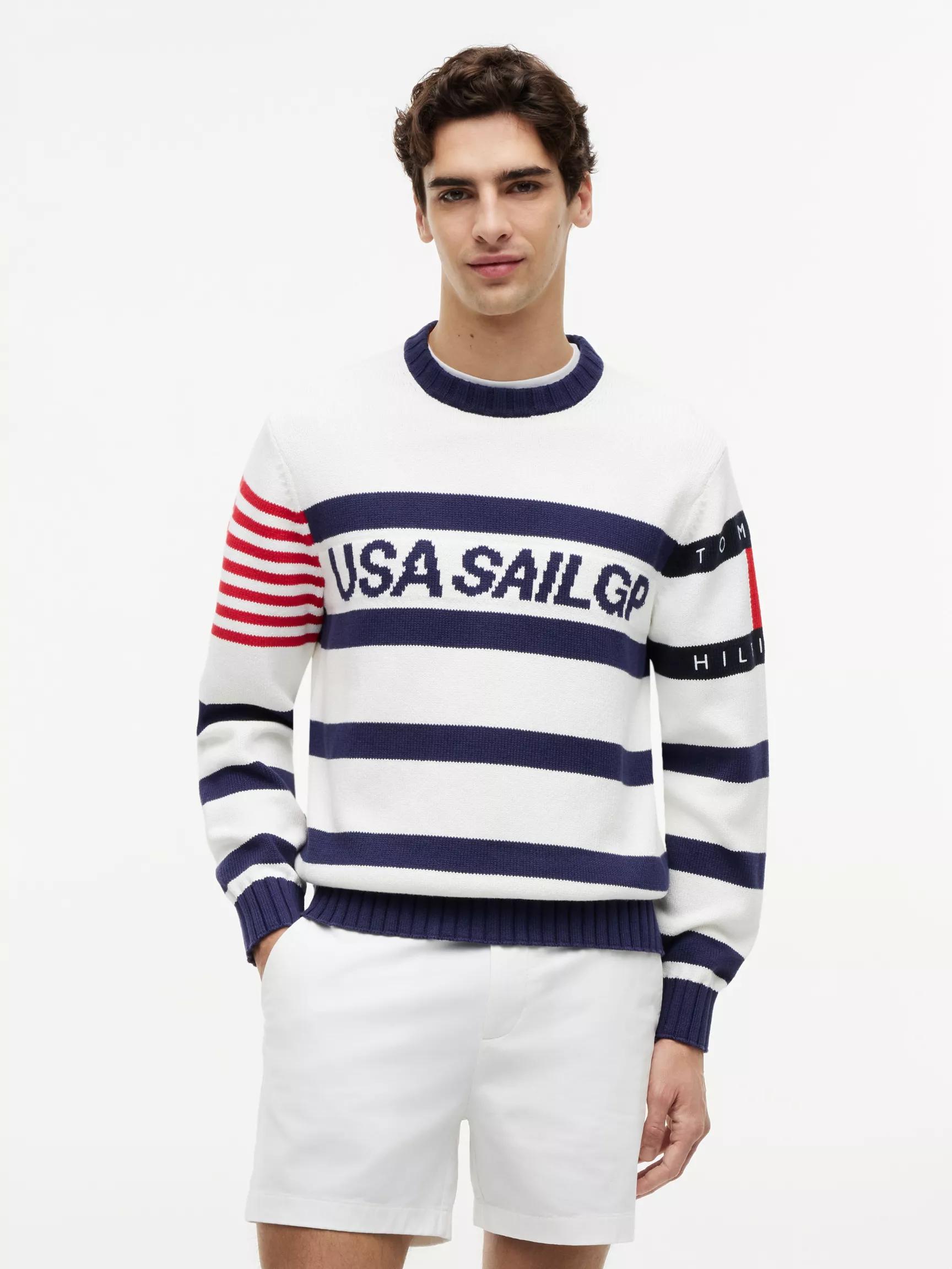 Tommy x US SailGP Team Striped Sweater by TOMMY HILFIGER