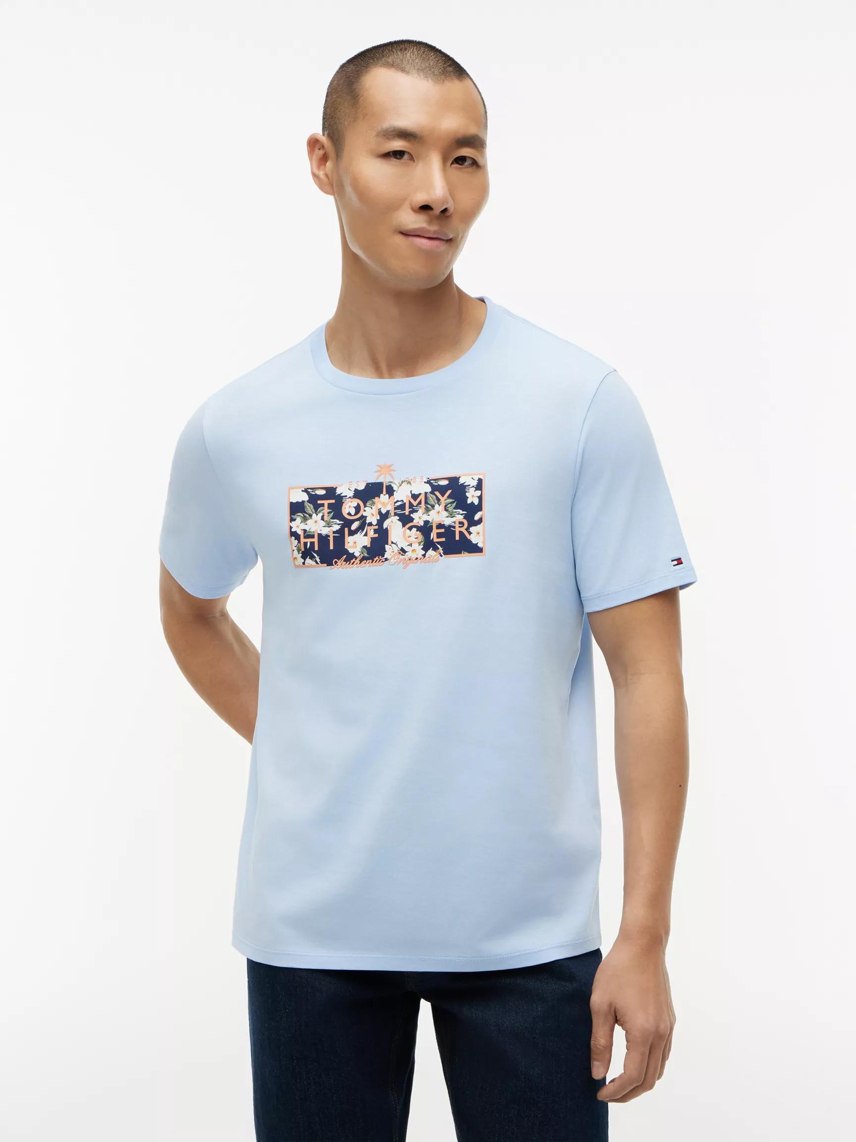 Tropical Floral Logo T-Shirt by TOMMY HILFIGER