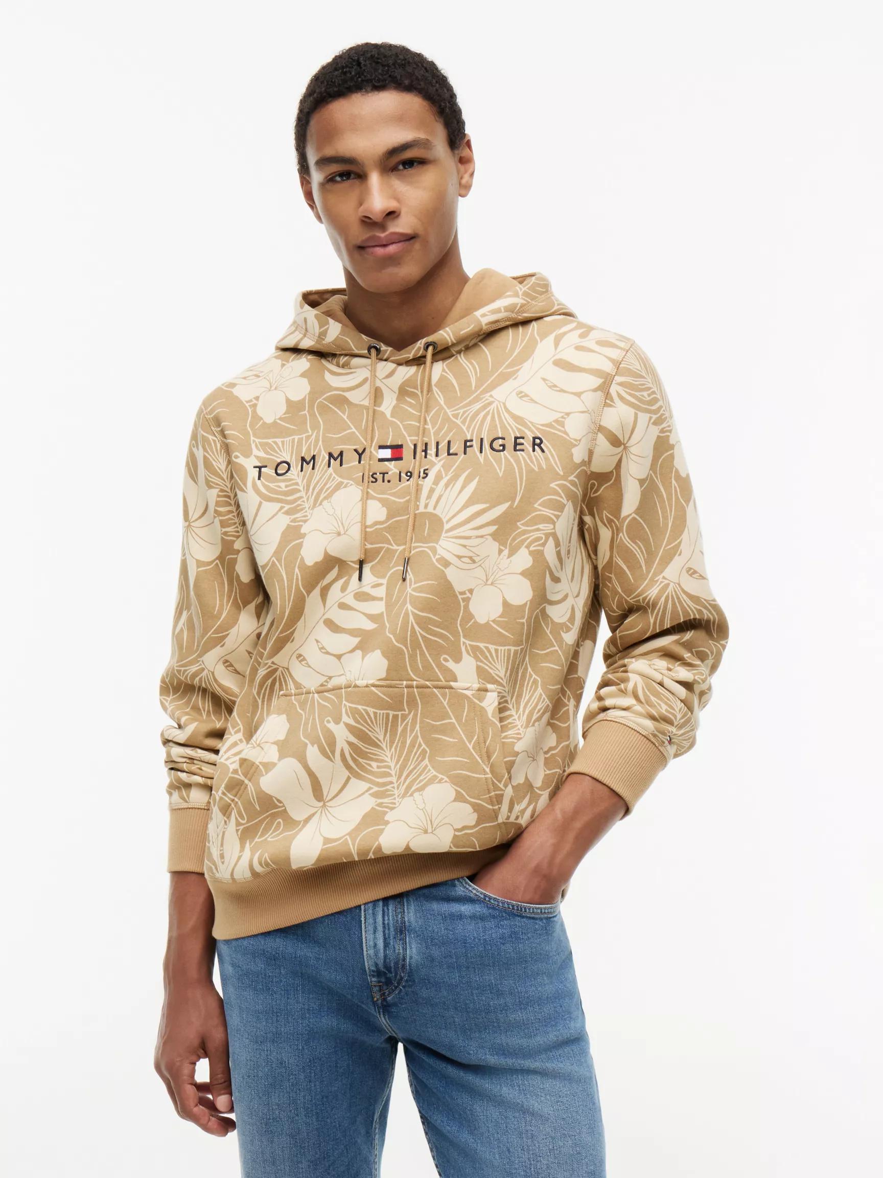 Tropical Print Brushed-Back Hoodie by TOMMY HILFIGER