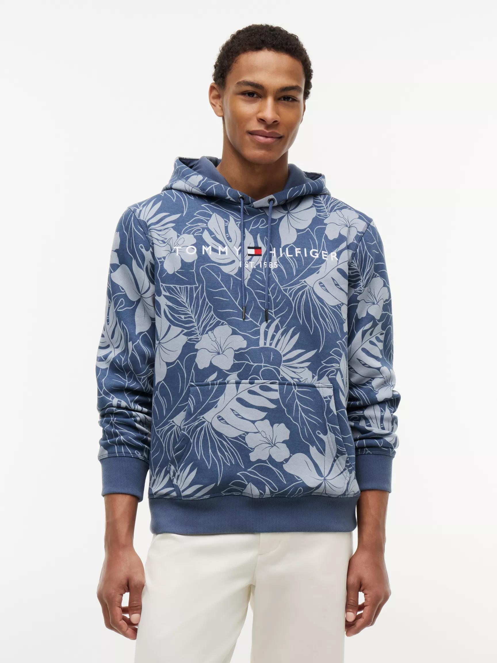 Tropical Print Brushed-Back Hoodie by TOMMY HILFIGER