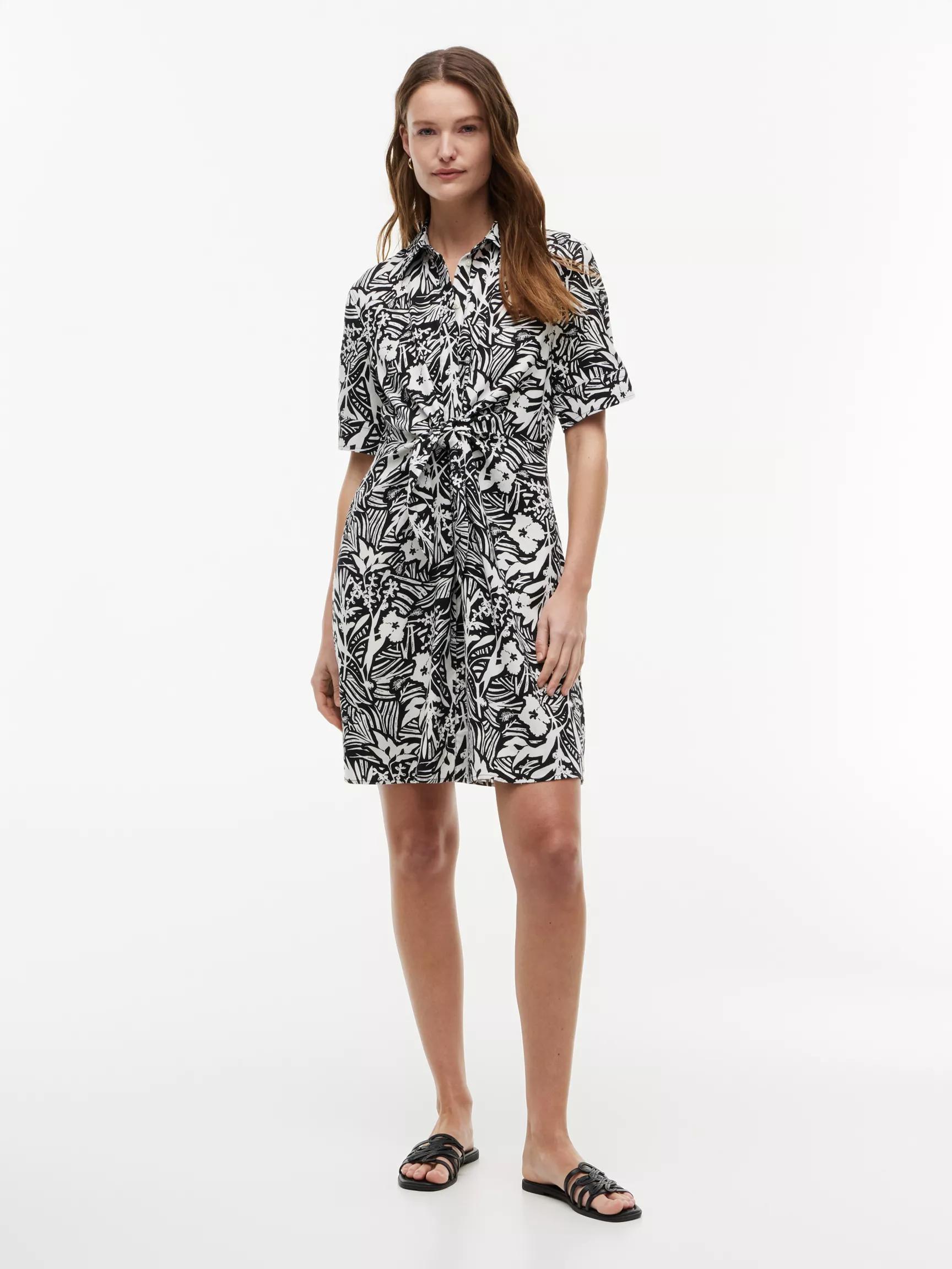 Tropical Print Linen-Blend Shirtdress by TOMMY HILFIGER