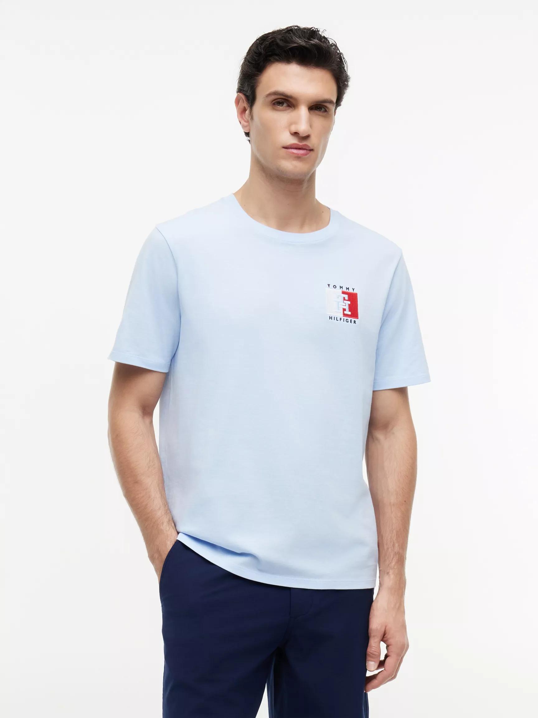 Two-Tone Flag Logo T-Shirt by TOMMY HILFIGER