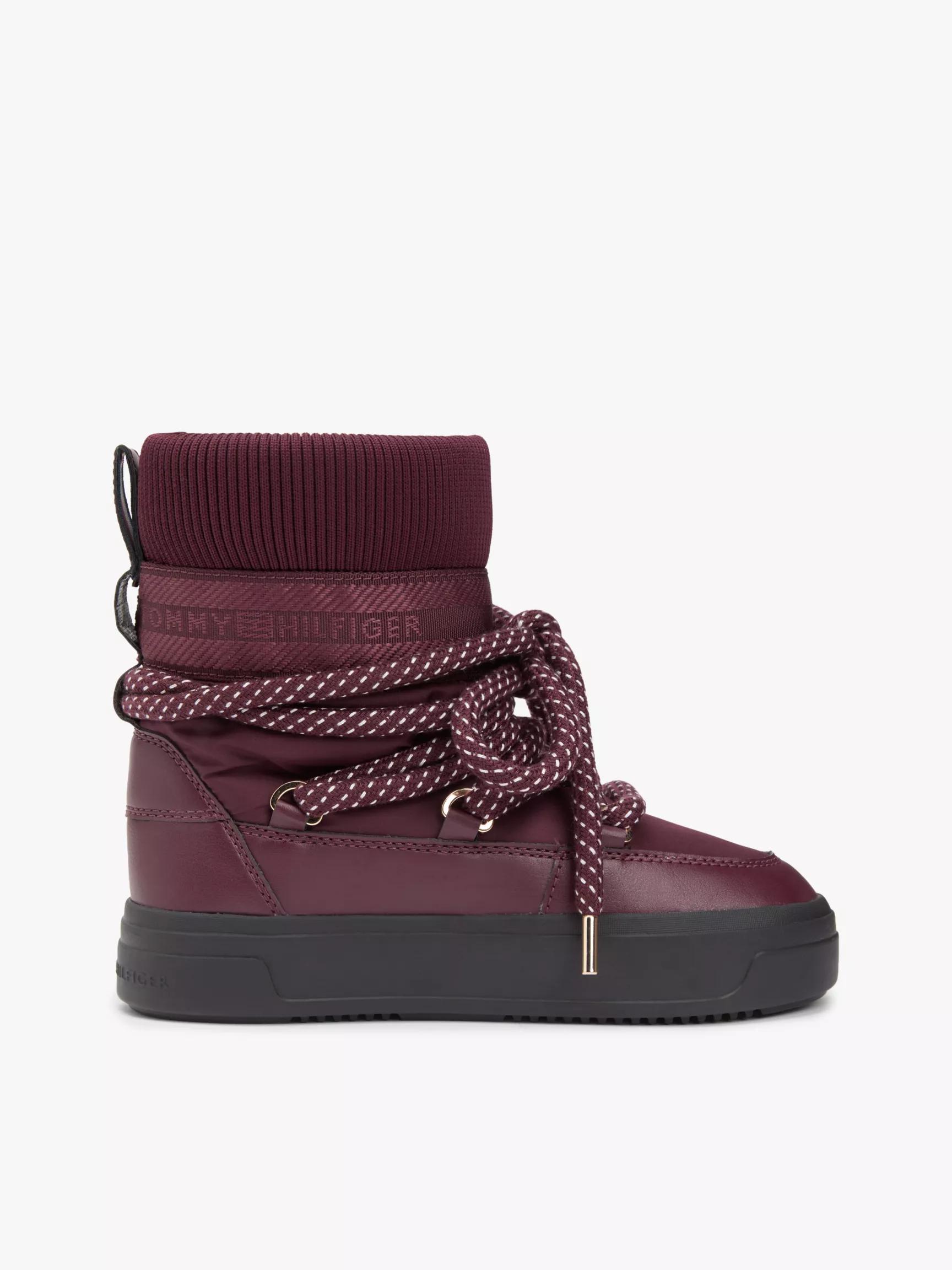 Water-Repellent Lace-Up Snow Boot by TOMMY HILFIGER