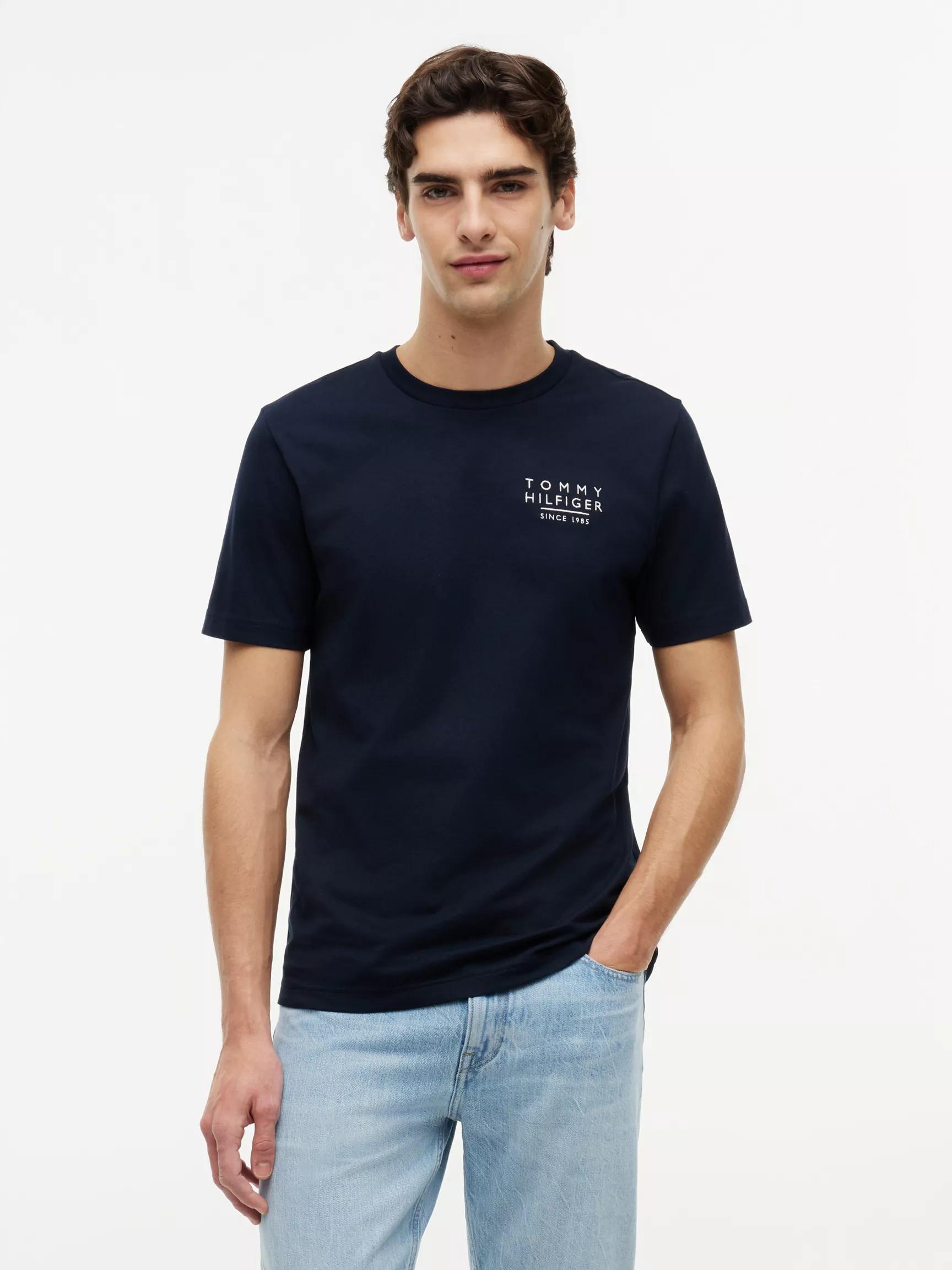 Wavy Flag Back Logo T-Shirt by TOMMY HILFIGER