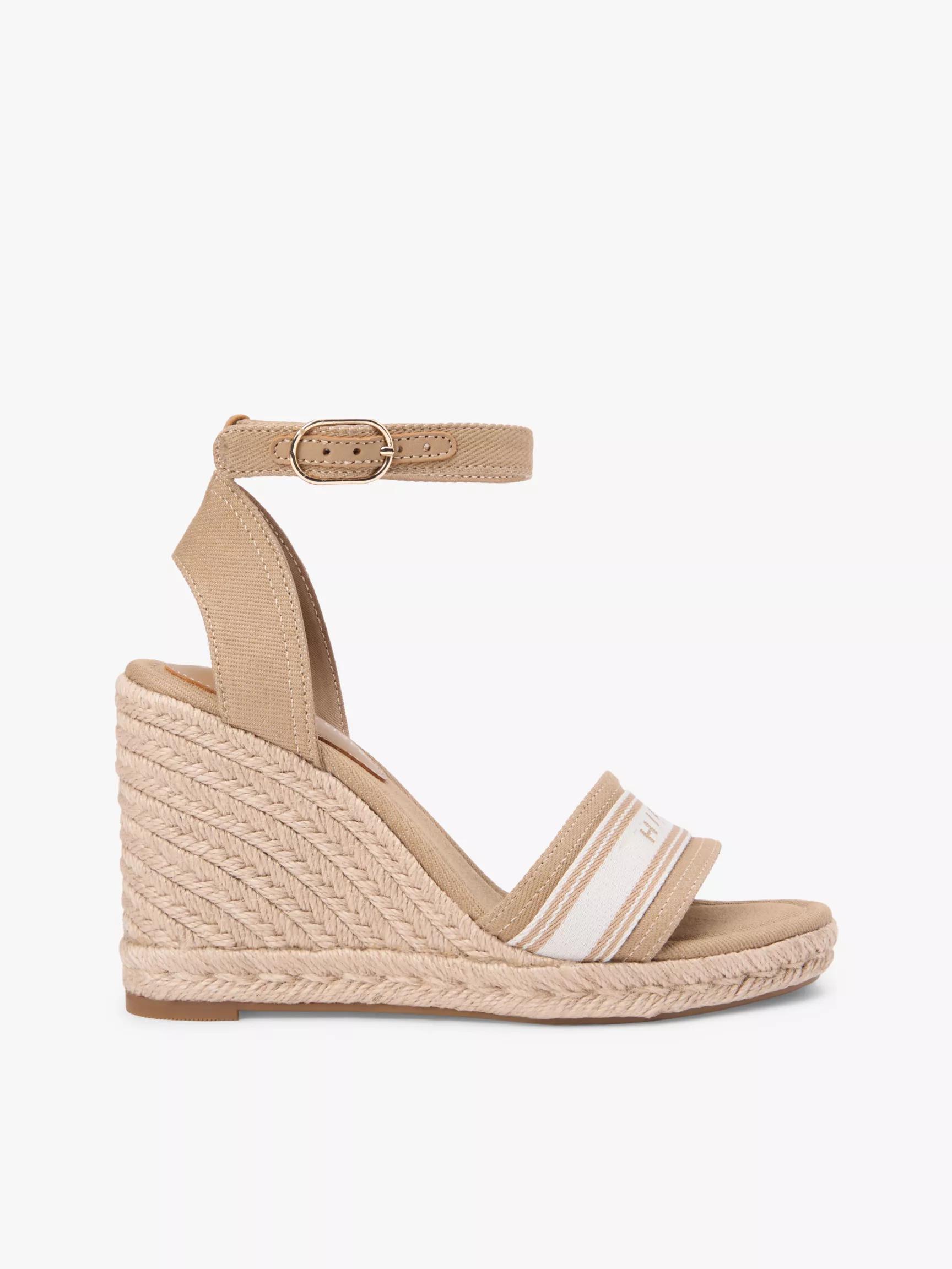 Webbing Logo Denim Wedge Espadrille by TOMMY HILFIGER