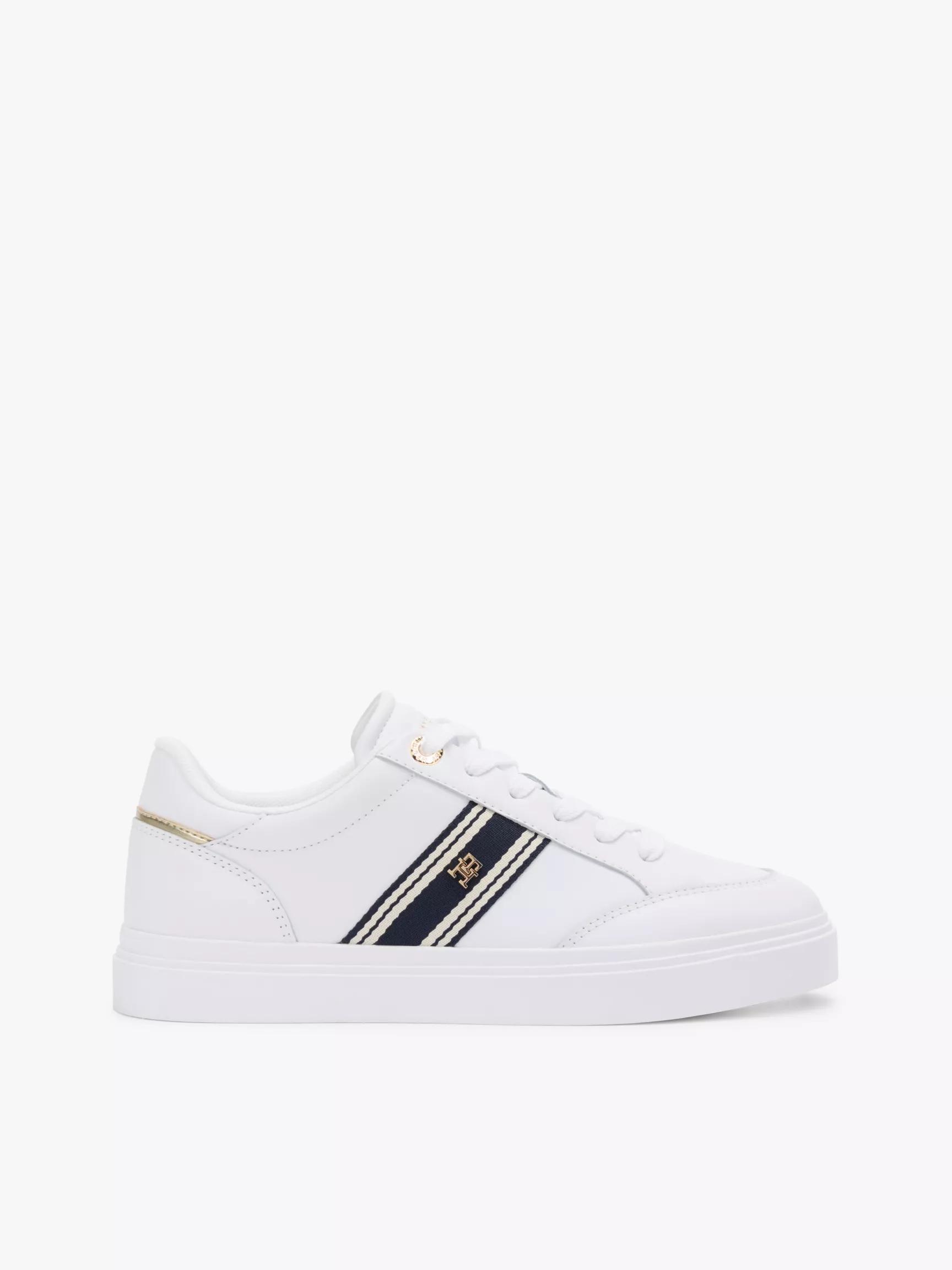 Webbing Stripe Leather Cupsole Sneaker by TOMMY HILFIGER