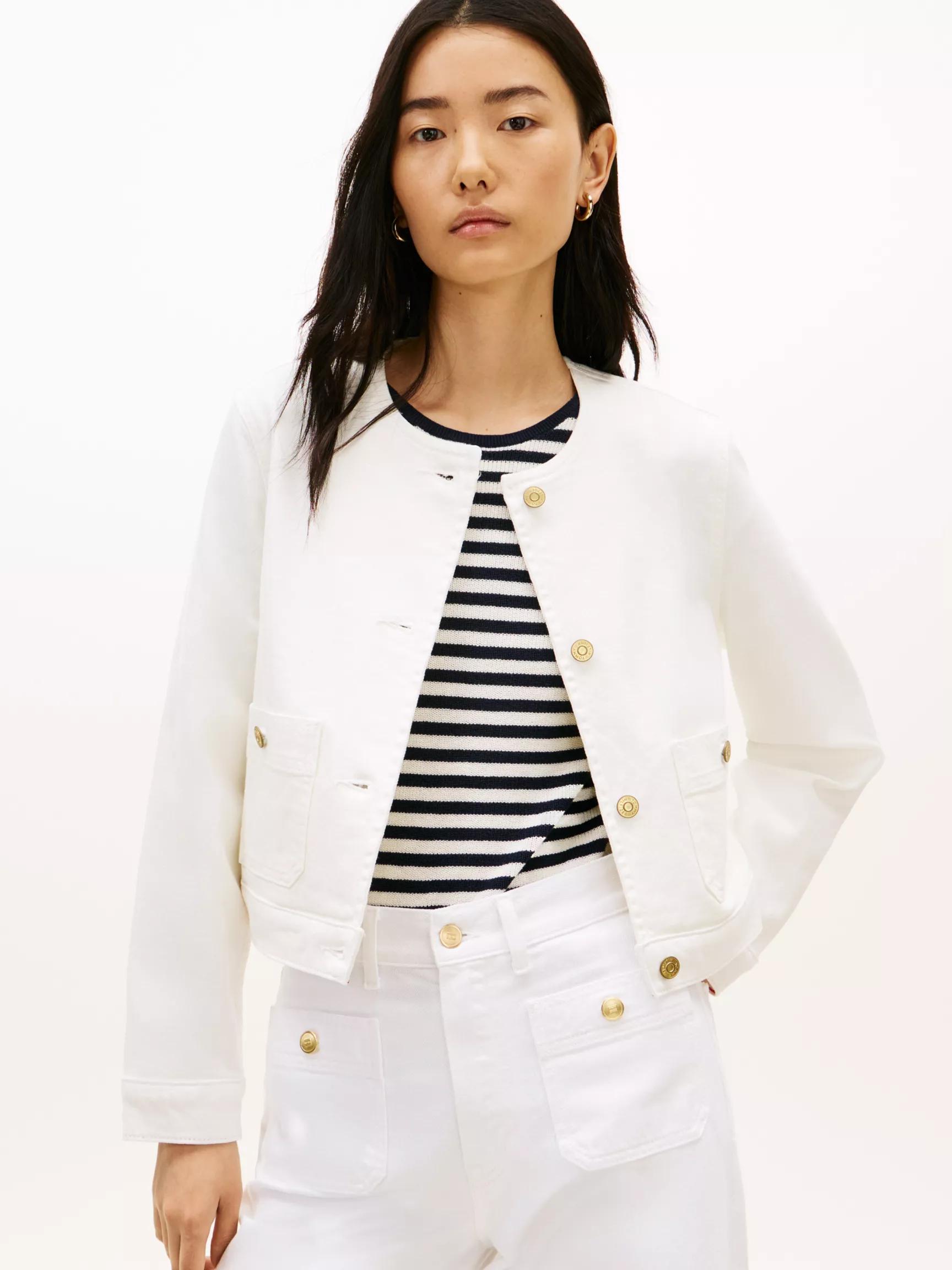 White Denim Lady Jacket by TOMMY HILFIGER
