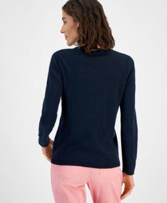 Women's Long-Sleeves Heart Sweater by TOMMY HILFIGER