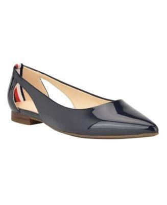 Women's Velahi Pointy Toe Flat Ballet Shoes by TOMMY HILFIGER