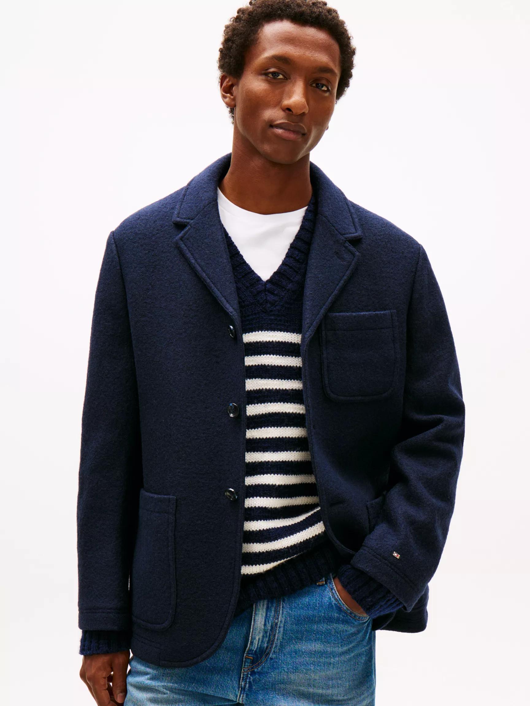 Wool-Blend Casual Blazer by TOMMY HILFIGER