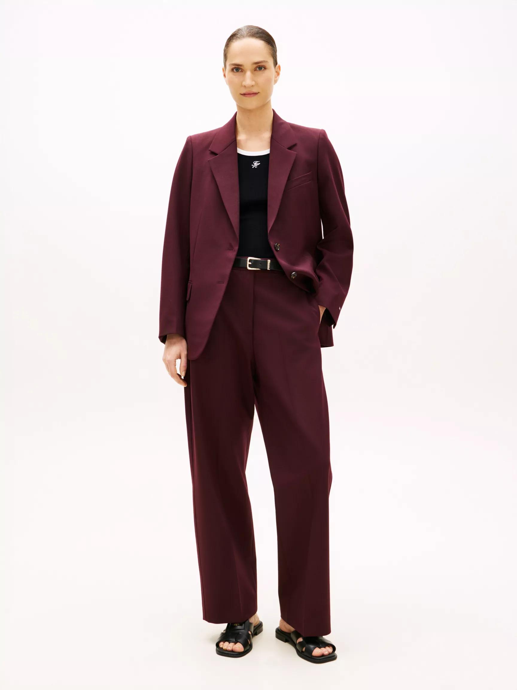 Wool-Blend Loose Straight Pant by TOMMY HILFIGER