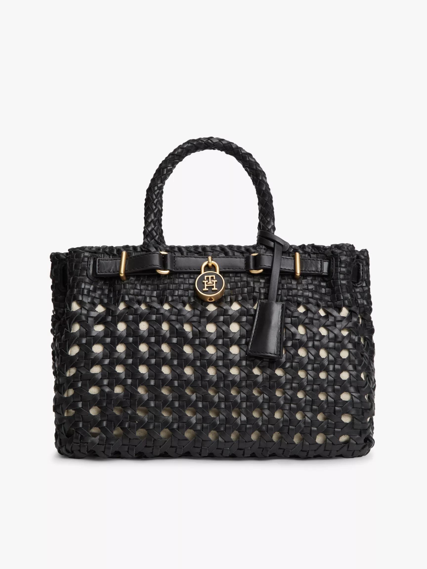 Woven Leather Mini Tote Bag by TOMMY HILFIGER