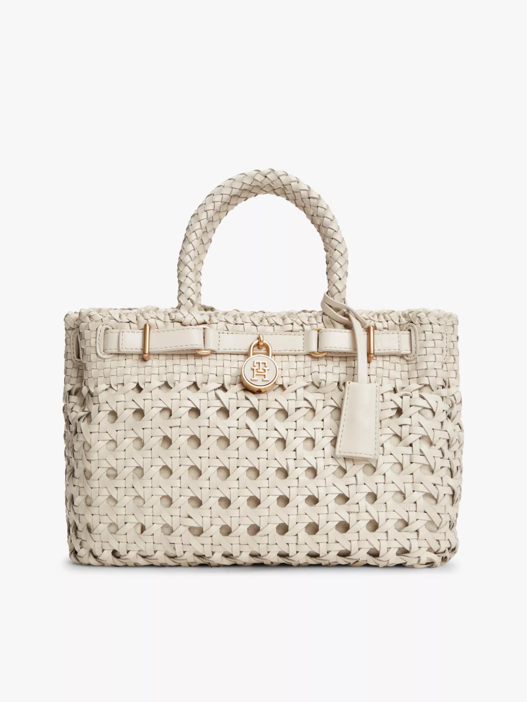 Woven Leather Mini Tote Bag by TOMMY HILFIGER