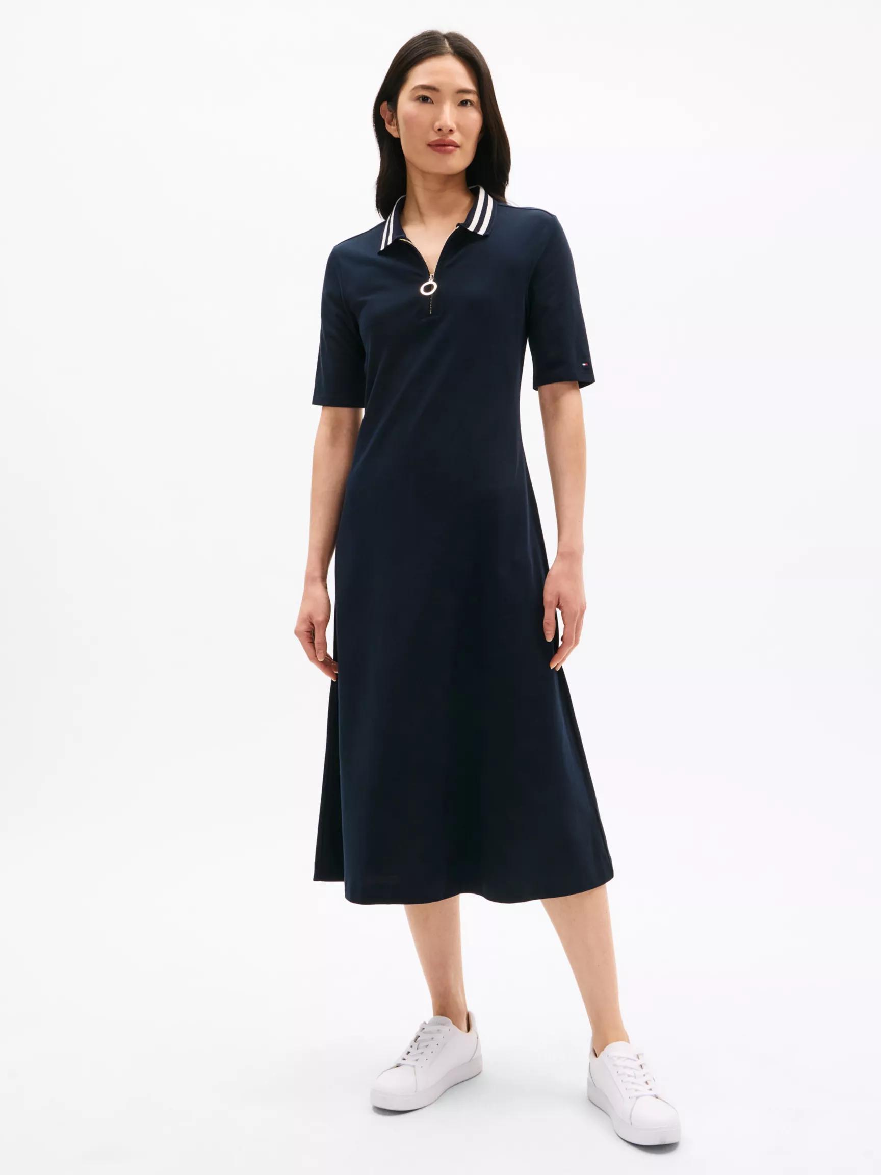 Zip Polo Midi Dress by TOMMY HILFIGER