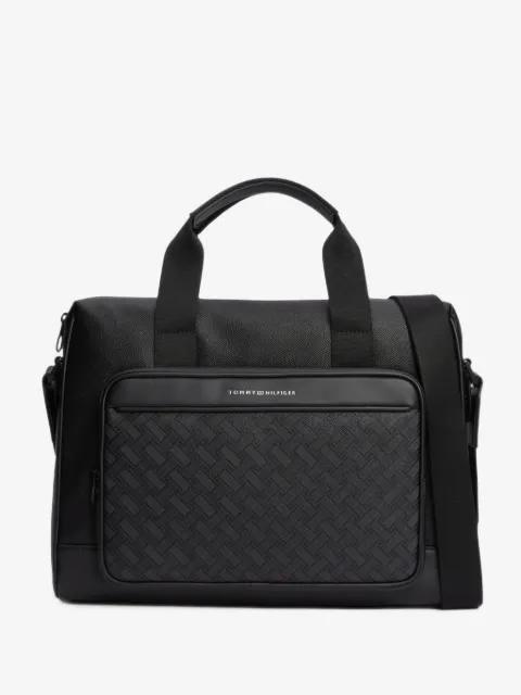 basket-weave shoulder bag by TOMMY HILFIGER