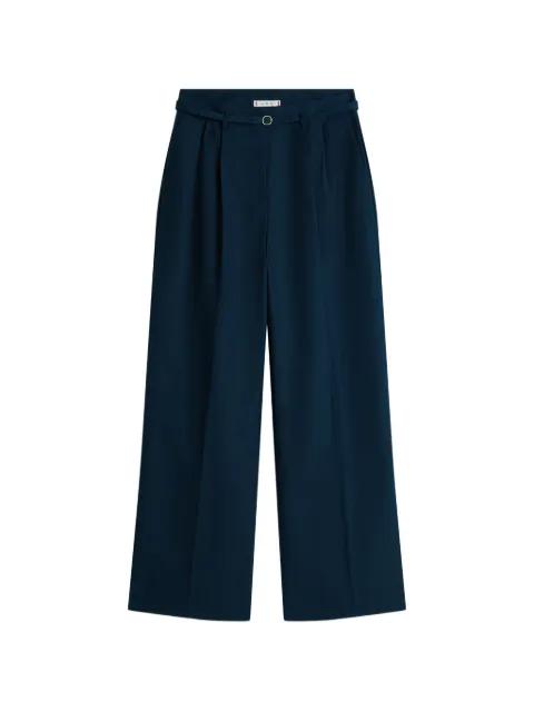 belted wide leg trousers by TOMMY HILFIGER