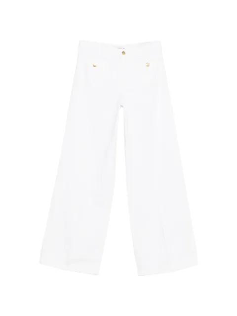 button-embellished denim trousers by TOMMY HILFIGER