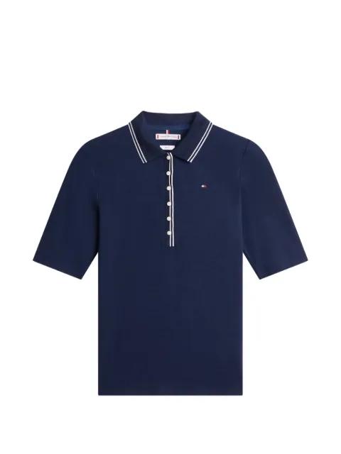 button-placket polo top by TOMMY HILFIGER