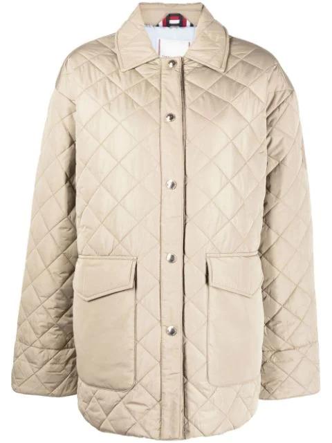 button-up quilted coat by TOMMY HILFIGER