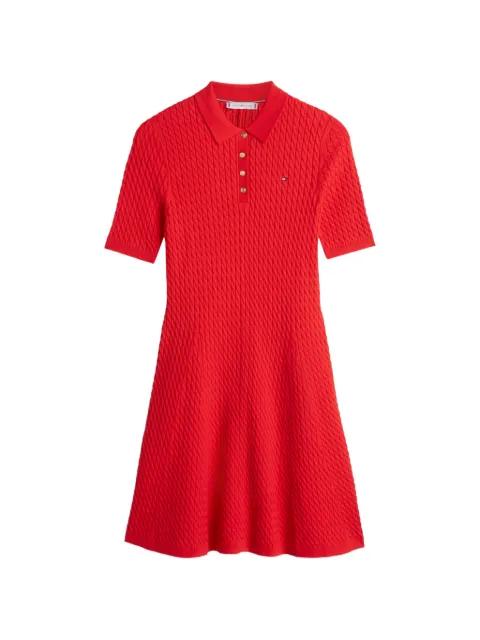 cable-knit polo dress by TOMMY HILFIGER