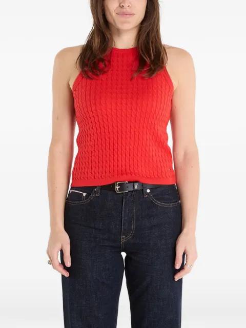 cable-knit sleeveless vest by TOMMY HILFIGER