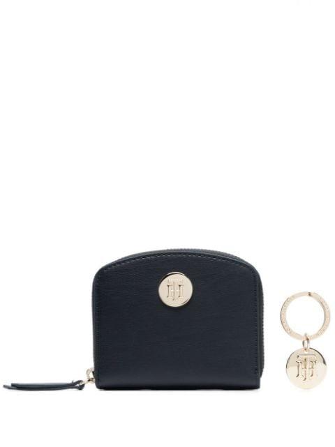 charm-detail zip-up wallet by TOMMY HILFIGER
