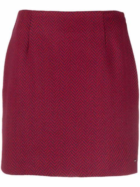 chevron-knit mini skirt by TOMMY HILFIGER
