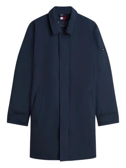 concealed-fastening collared coat by TOMMY HILFIGER