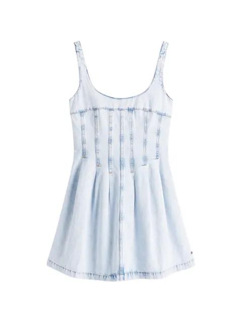 corset-style pleated mini dress by TOMMY HILFIGER