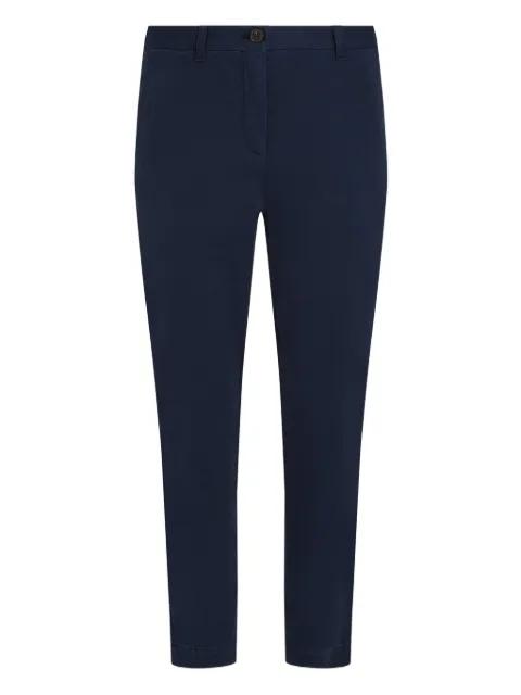 cotton-blend straight trousers by TOMMY HILFIGER