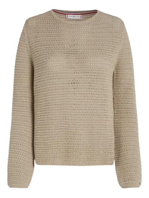 crew-neck waffle-knit sweater by TOMMY HILFIGER