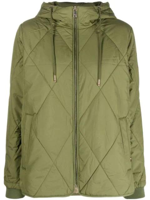 drawstring-hood padded jacket by TOMMY HILFIGER