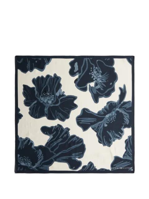 floral-print square scarf by TOMMY HILFIGER