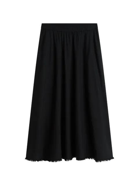 frayed-hem gathered skirt by TOMMY HILFIGER