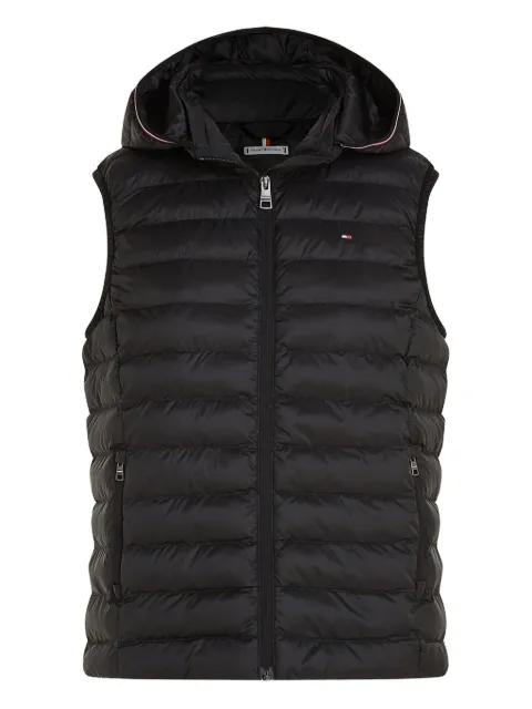 hoodied quilted vest by TOMMY HILFIGER