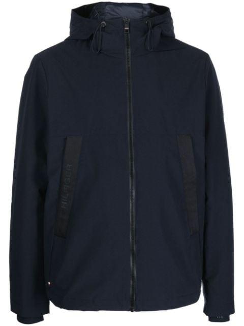 hoodied zip-up jacket by TOMMY HILFIGER