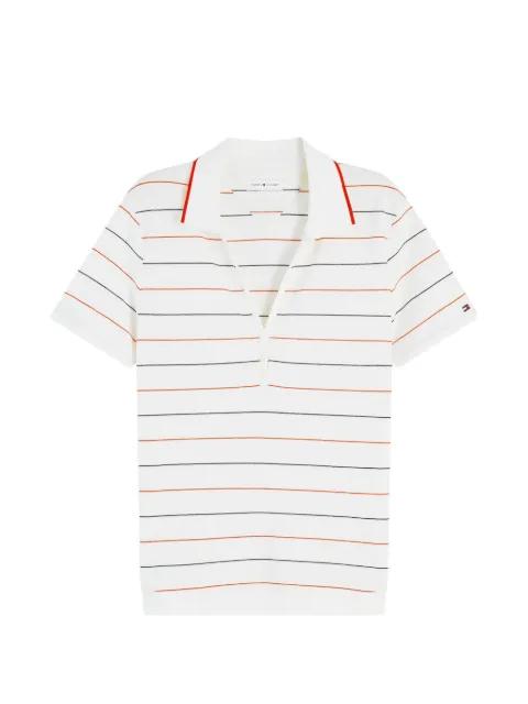 horizontal-stripe polo top by TOMMY HILFIGER