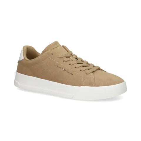 lace-up suede sneakers by TOMMY HILFIGER