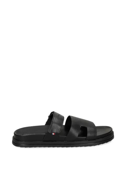 logo-detail leather sandals by TOMMY HILFIGER