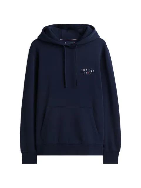 logo drawstring hoodie by TOMMY HILFIGER