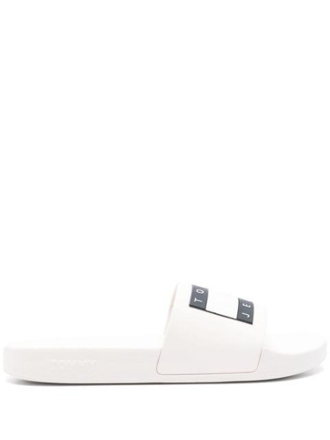 logo-embossed slides by TOMMY HILFIGER