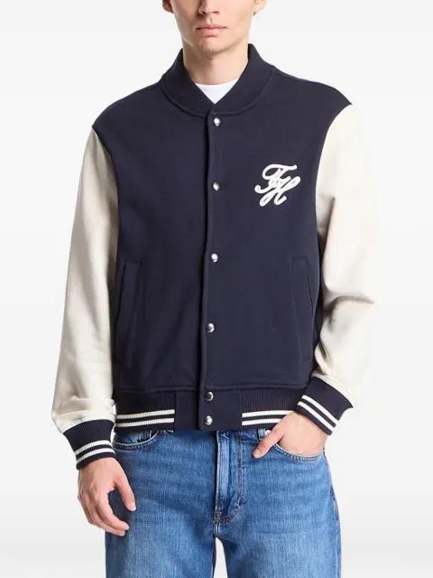 logo-embroidered colour-block bomber jacket by TOMMY HILFIGER